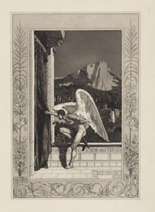 Amor kommer (Amor og Psyche, Opus V, blad 12) af Max Klinger
