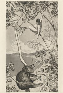 Bear and Elf Bär und Elfe: pl.1, udgivet 1881. af Max Klinger