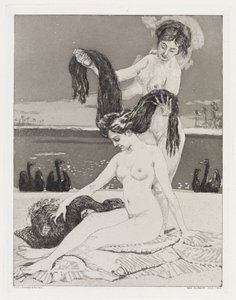 Svanerne (Telt, Opus XIV, 1. del, nr. 4) af Max Klinger