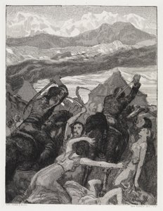 Indbrud (Telt, Opus XIV, 1. del, nr. 14) af Max Klinger