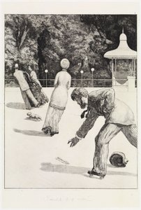 Handling (En handske, opus VI, blad 2) af Max Klinger
