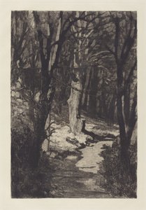 Im Walde In the Forest, 1883. af Max Klinger