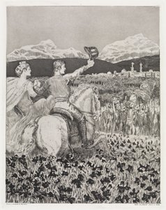 I eget land (Telt, opus XIV, 2. del, nr. 43) af Max Klinger