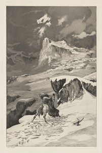 Intermezzi, Opus IV, Bl. 5: Bekæmpelse af kentaurer af Max Klinger