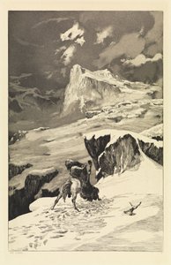 Kæmpende kentaurer (Intermezzi, Opus IV, blad 5) af Max Klinger