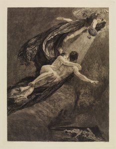 Nye drømme (Nye drømme om lykke) (En kærlighed, opus X, blad 7) af Max Klinger