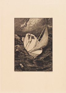 Opus VI, fra Paraphrase on the Finding of a Glove, 1881. af Max Klinger