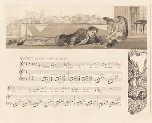 Opus XII, Brahms fantasi, 1894. af Max Klinger