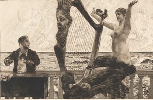 Opus XII, Brahms fantasi, 1894. af Max Klinger