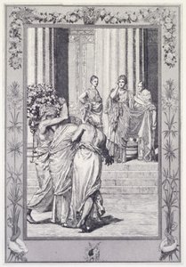 Psyke og Venus, tavle 33 fra serien „Amor og Psyke: Opus V“ af Max Klinger