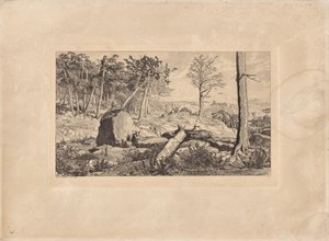Simplicius i skovødemarken (plade X), fra Intermezzi. Raderinger, op. IV. 12 kompositioner af Max Klinger