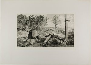 Simplicius in the Solitude of the Forest, tallerken ti fra Intermezzos af Max Klinger