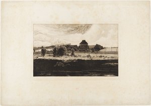 Sommereftermiddag (Fire landskaber, opus VII, planche 4) af Max Klinger