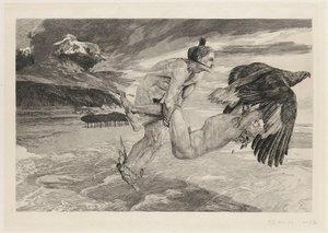 Bortførelsen af Prometheus, tavle 14, Brahms-fantasi, op. XII af Max Klinger