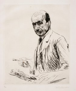Selvportræt med palet af Max Liebermann