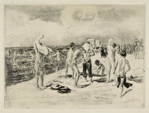 Badende drenge af Max Liebermann
