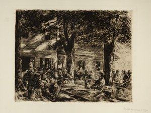 Ølhave i Brannenburg nær Rosenheim af Max Liebermann