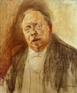 Portrætstudie af baron Alfred von Berger af Max Liebermann