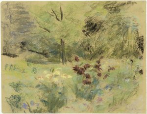 Blomster og træer af Max Liebermann