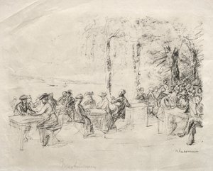 Cafe på Havel af Max Liebermann