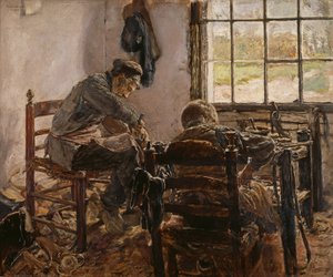 Skomagerværksted af Max Liebermann