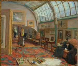 Kunstnerens atelier af Max Liebermann