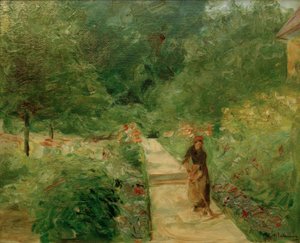 Køkkenhaven i Wannsee mod vest, på vej en Gä af Max Liebermann