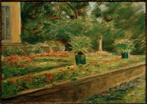 Blomsterterrassen i Wannsee-haven mod nordvest af Max Liebermann