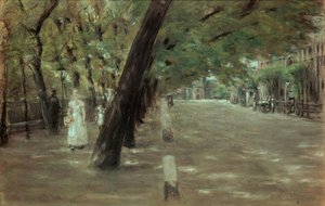 Kirchenallee i St. Georg, Hamborg af Max Liebermann