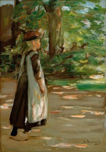 Vandrende pige af Max Liebermann