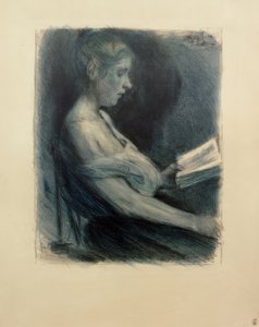 M.Liebermann, pige læser af Max Liebermann