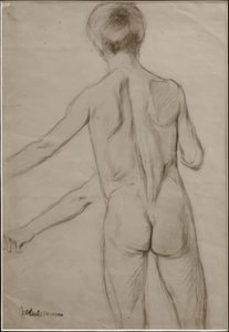 M.Liebermann, studie til maleriet Bathing Boys af Max Liebermann