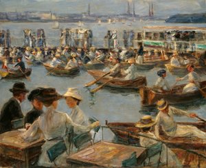 På Alster i Hamborg, 1910 af Max Liebermann