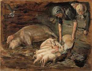 Svinesti, Planteskole; Svinesti, planteskole, 1887 af Max Liebermann