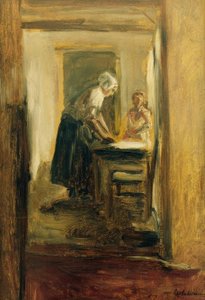 Plätterin af Max Liebermann