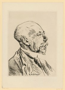 Portræt af professor Adolph Goldschmidt af Max Liebermann
