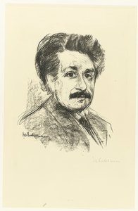 Portræt af Albert Einstein. 1925 af Max Liebermann