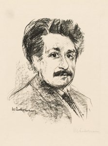 Portræt af Albert Einstein af Max Liebermann