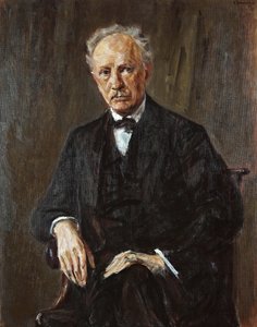 Portræt af komponisten Richard Georg Strauss 1864-1949, 1918. af Max Liebermann
