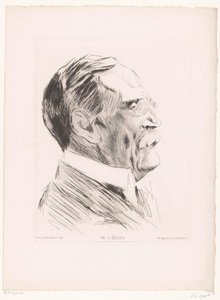 Portræt af Wilhelm von Bode W.v.Bode (titel på objekt) af Max Liebermann