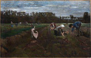 Kartoffelhøst af Max Liebermann