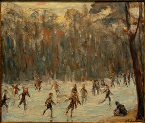 Skøjteløbere i Tiergarten af Max Liebermann