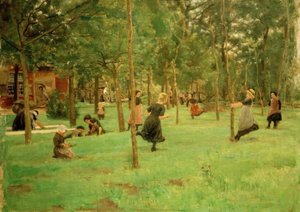 Børn leger af Max Liebermann