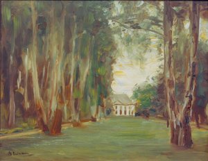 Wannsee -have med villa / Birketraven i Wannsee -haven af Max Liebermann