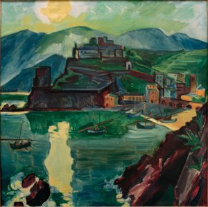Aften i Monterosso af Max Pechstein