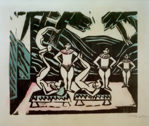 akrobater af Max Pechstein