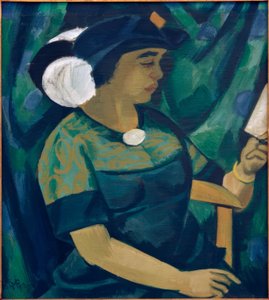 Portræt af Lotte Pechstein af Max Pechstein