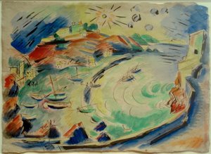 Monterosso al Mar-bugten af Max Pechstein