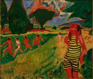Den gul-sorte trøje af Max Pechstein