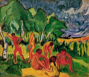 Friluft af Max Pechstein
